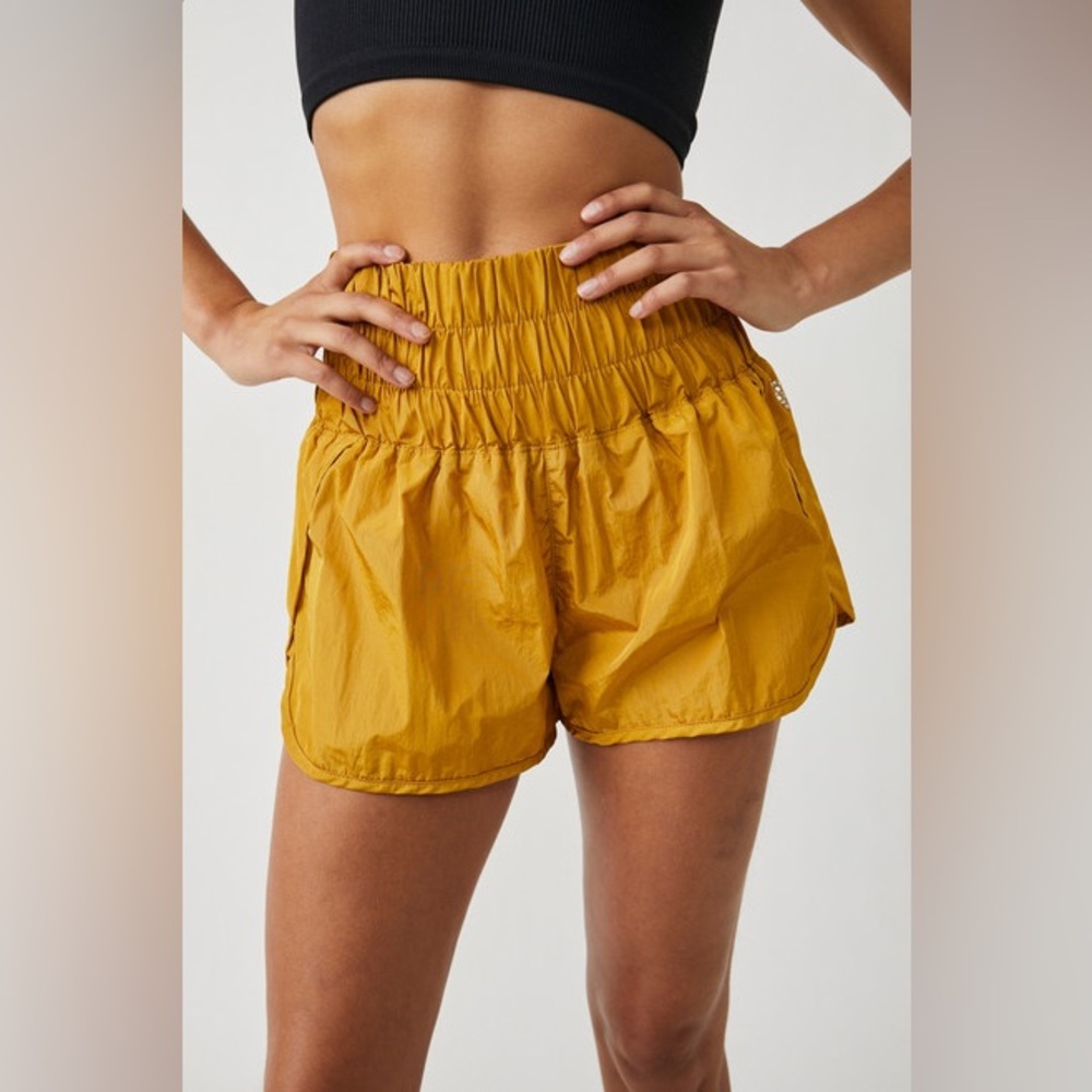 Free People The Way Home Shorts Honey Mallow